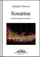 Sonatina for Alto Sax and Piano P.O.D. cover